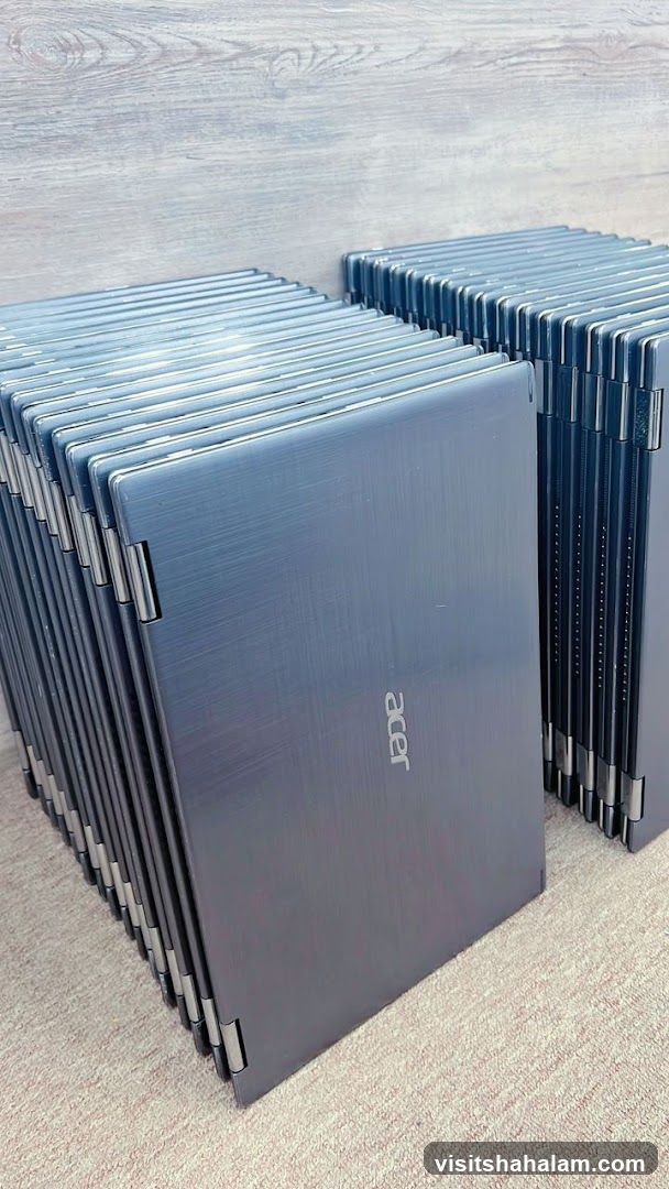 Stacked Acer Laptops