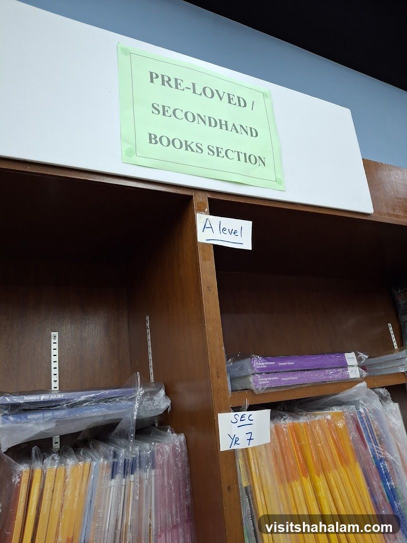 Pre-loved / Secondhand Books Section