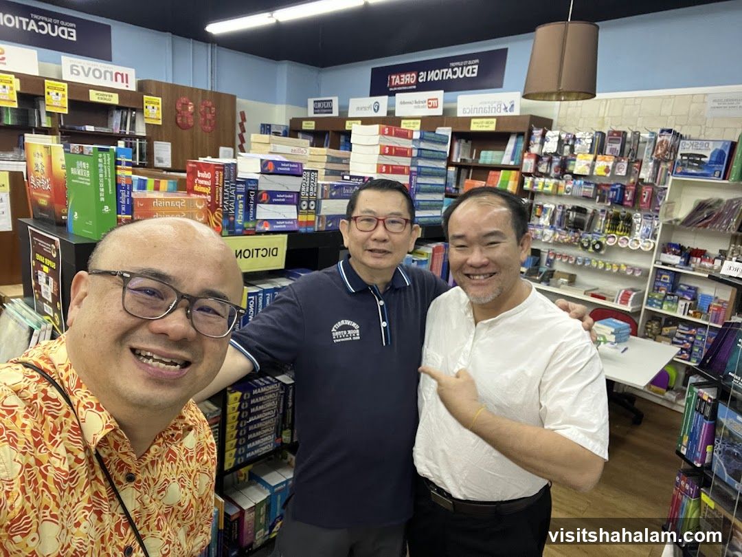 Three Men in a Bookstore
