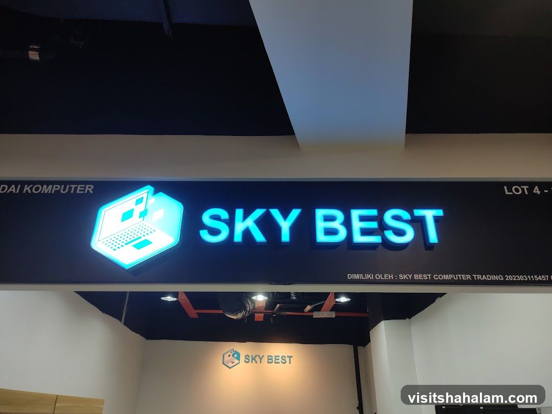 Sky Best Computer Store Signage