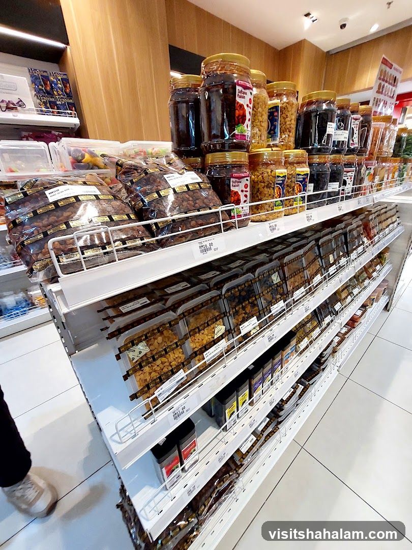 Dried Fruits and Snacks Display
