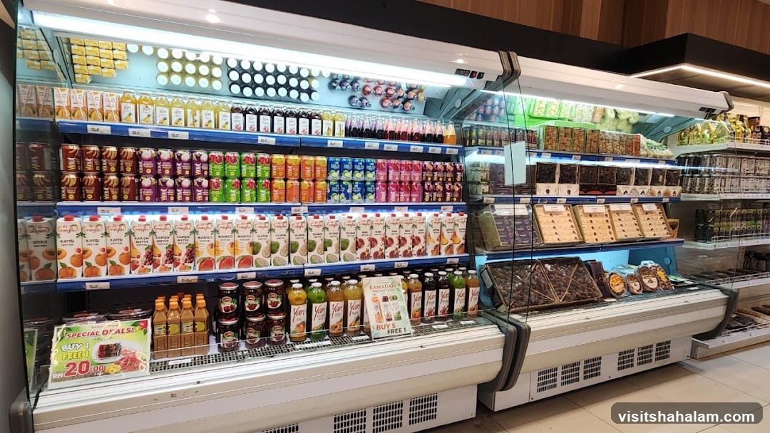 Refrigerated Display of Drinks and Packaged Goods