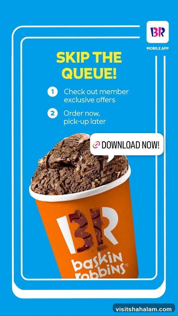Baskin Robbins Mobile App Promotion