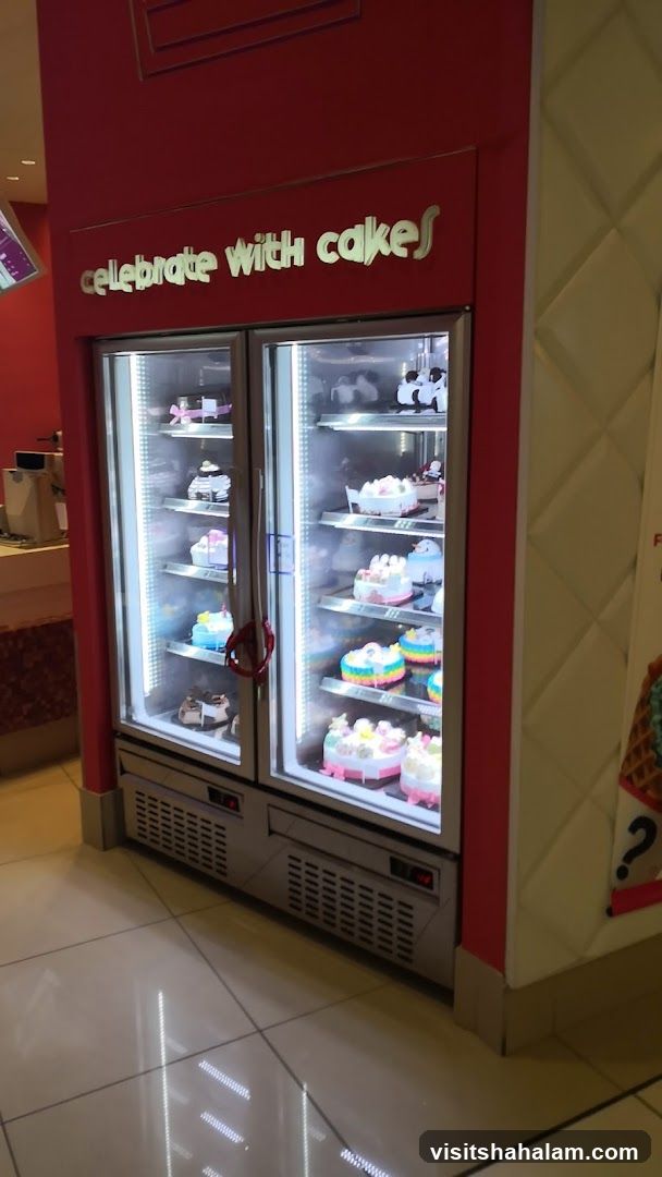 Display Refrigerator with Cakes