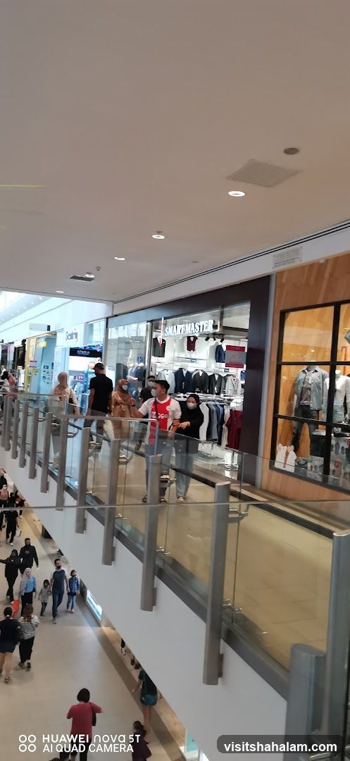 Mall Interior with Clothing Stores