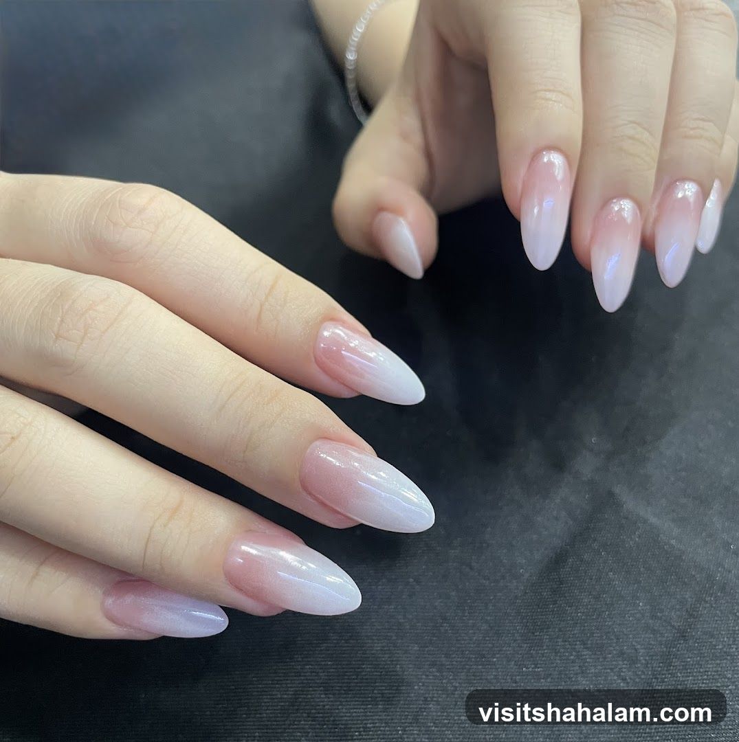 Ombre Almond Nails