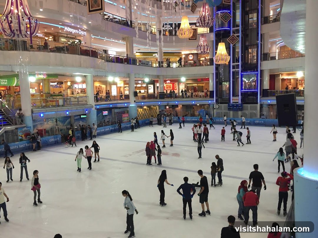 Ice Skating Rink in a Mall