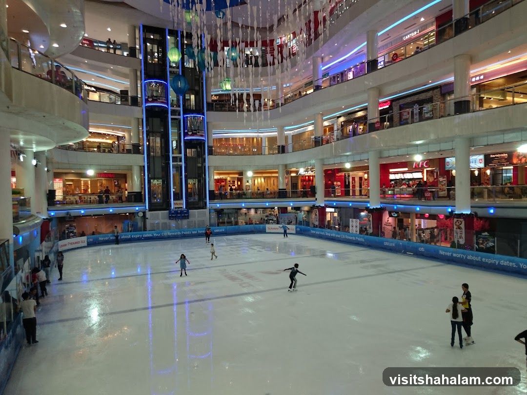 Indoor Ice Skating Rink in a Mall