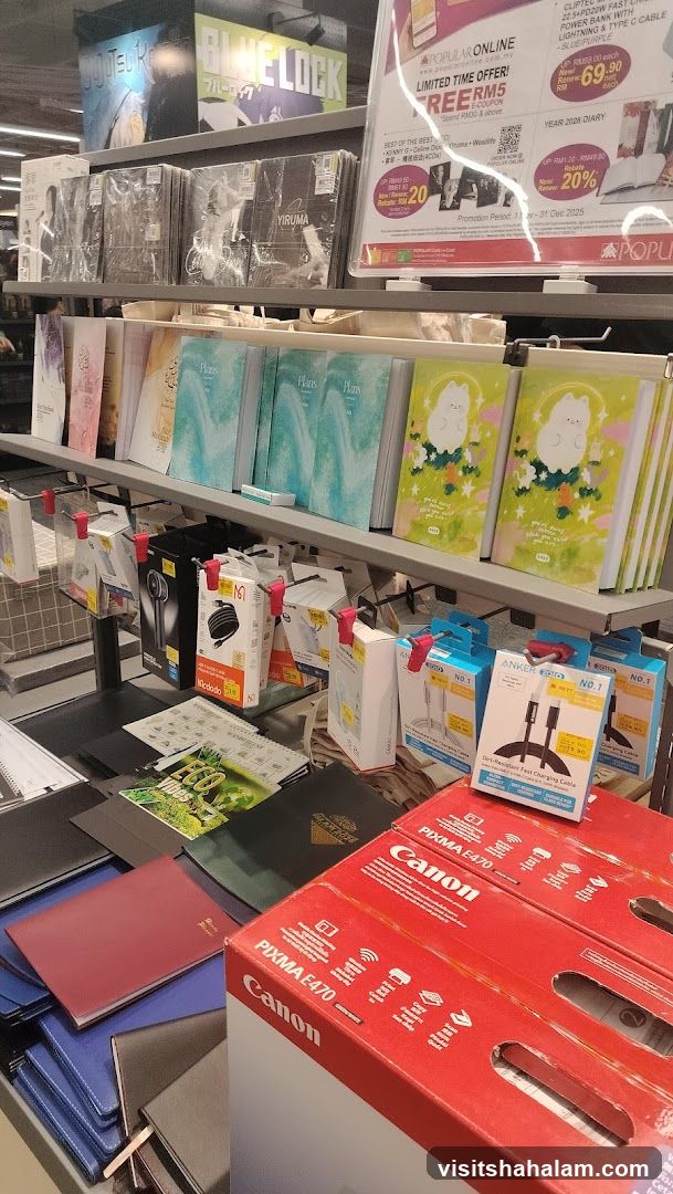 Stationery and Electronics Display