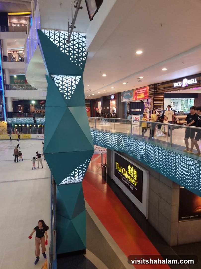 Ice Skating Rink and Food Court