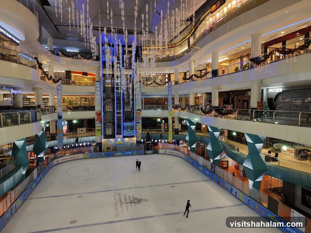 Indoor Ice Skating Rink in a Mall