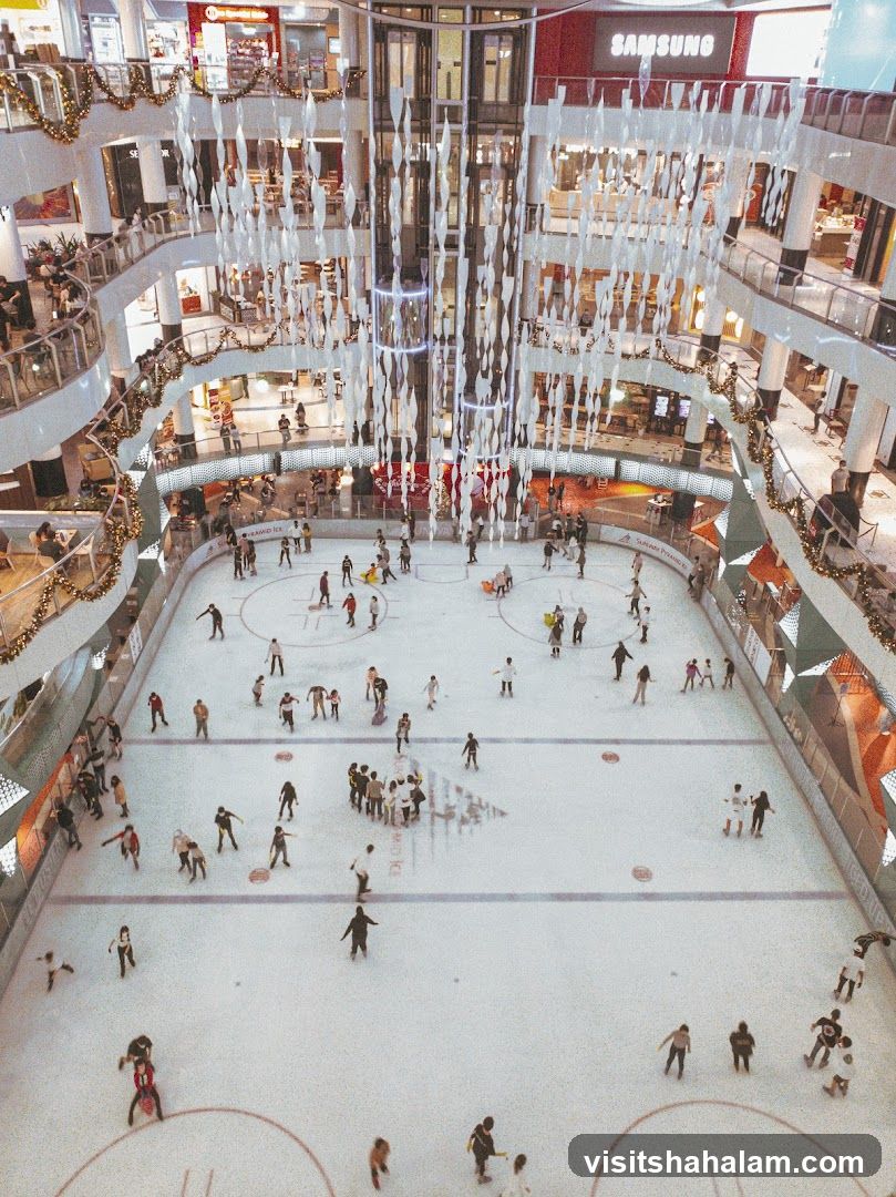 Ice Skating Rink in a Mall