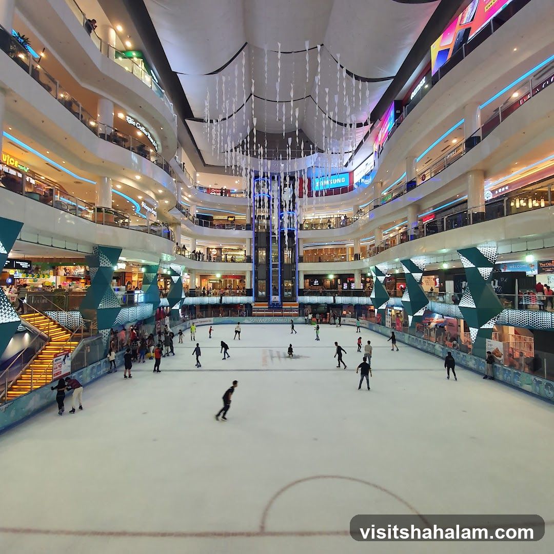 Indoor Ice Skating Rink in a Mall