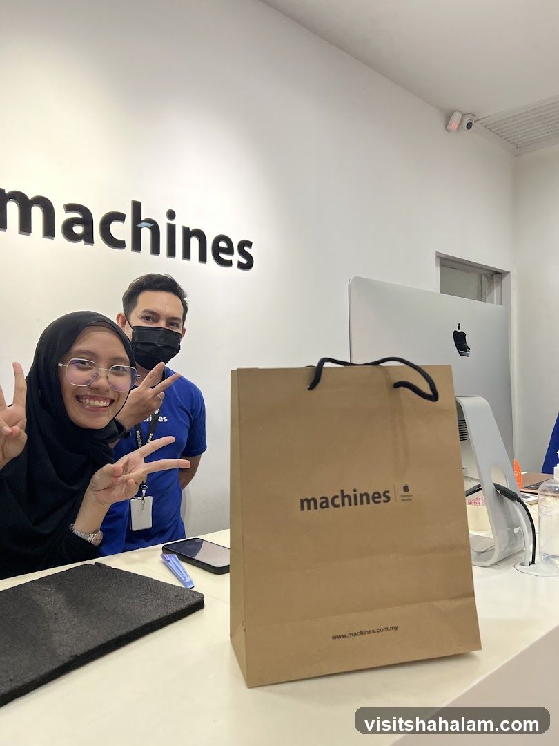 Employees with Shopping Bag