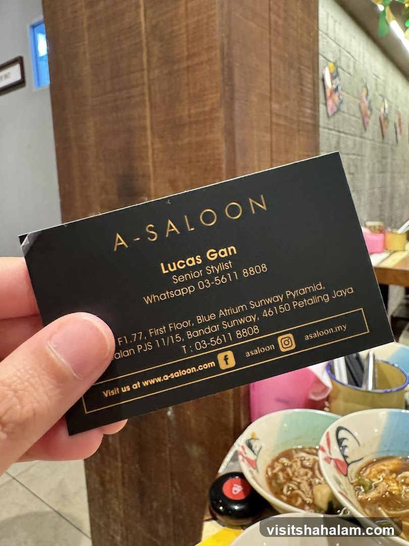 Business Card for A-SALOON