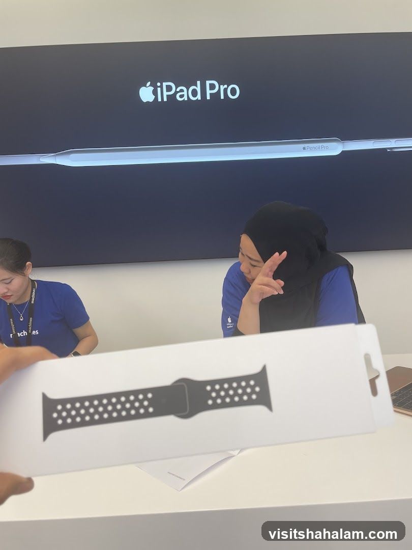 Apple Store Interior with Product Display
