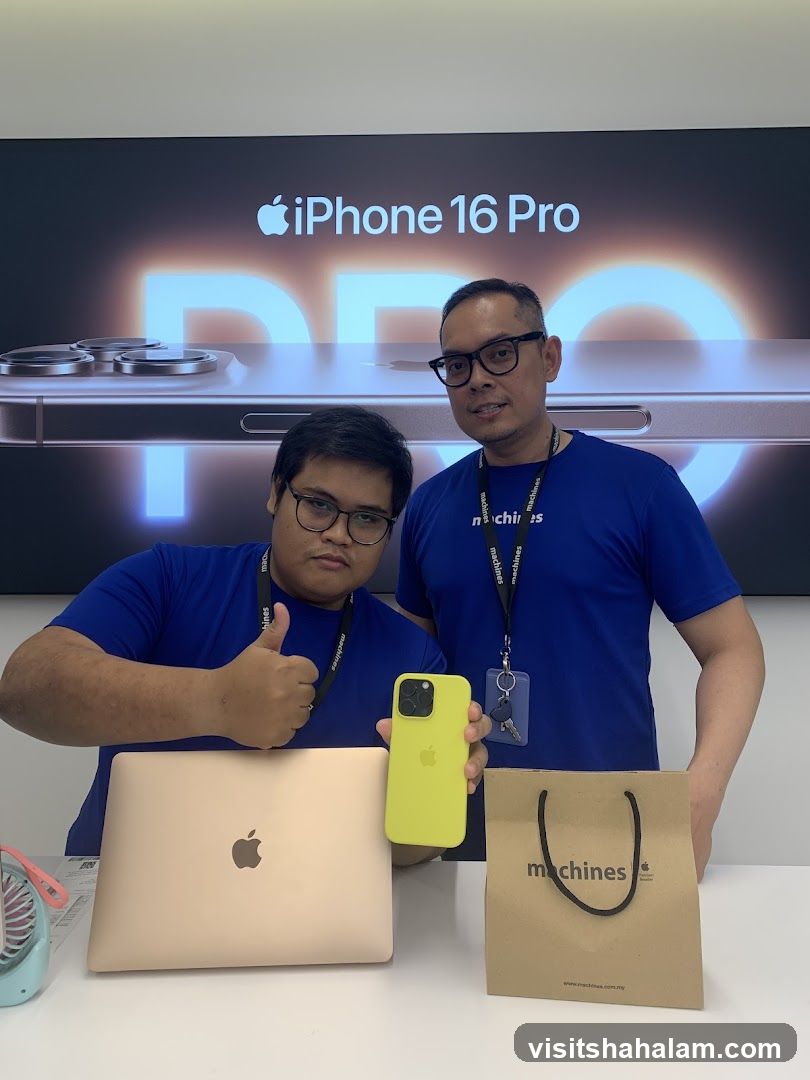 Two men with Apple products