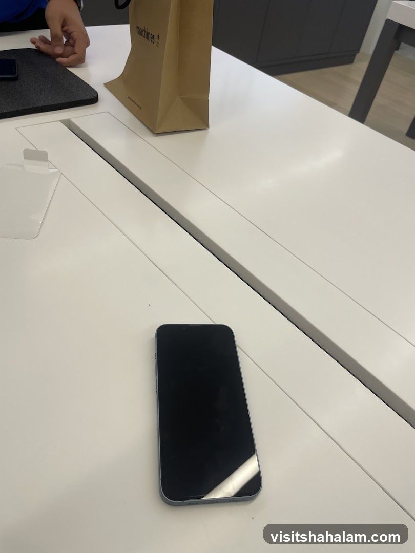 Phone on Display Table