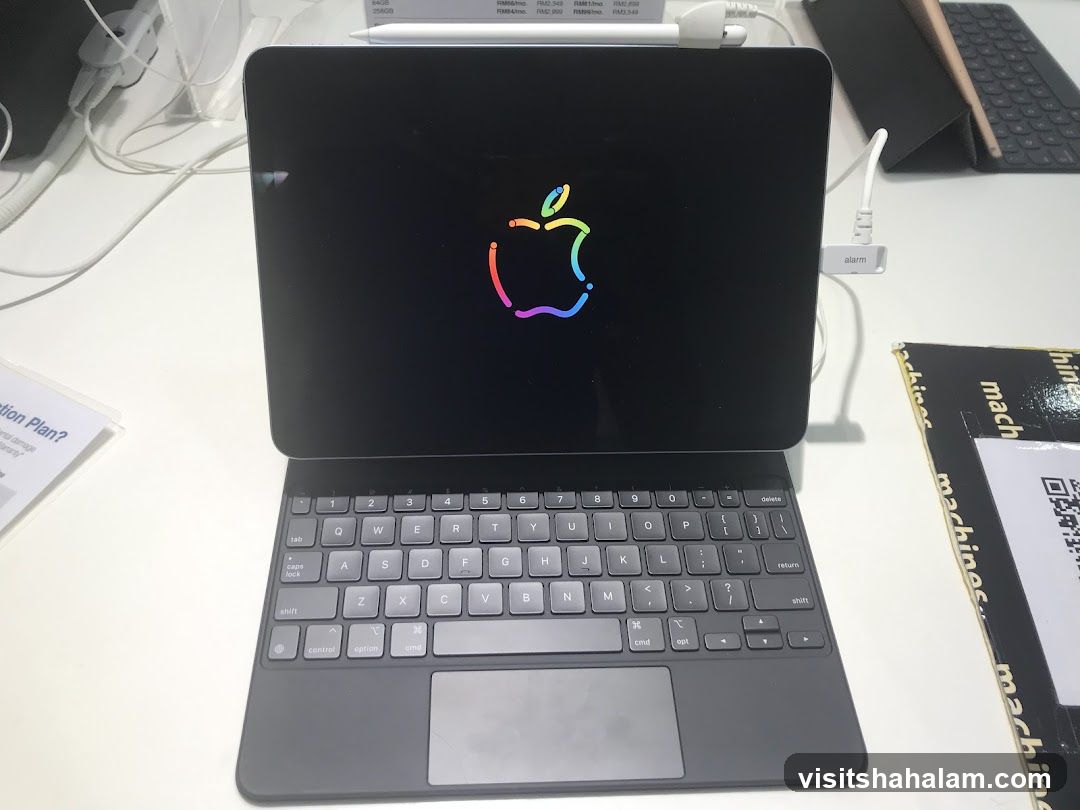 Apple Device with Keyboard
