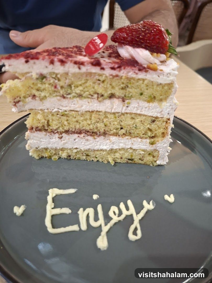 Slice of Cake with Strawberry