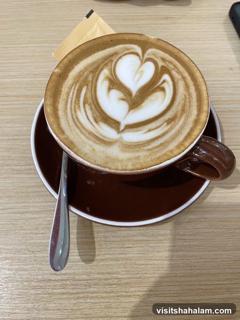 Latte with Heart Art