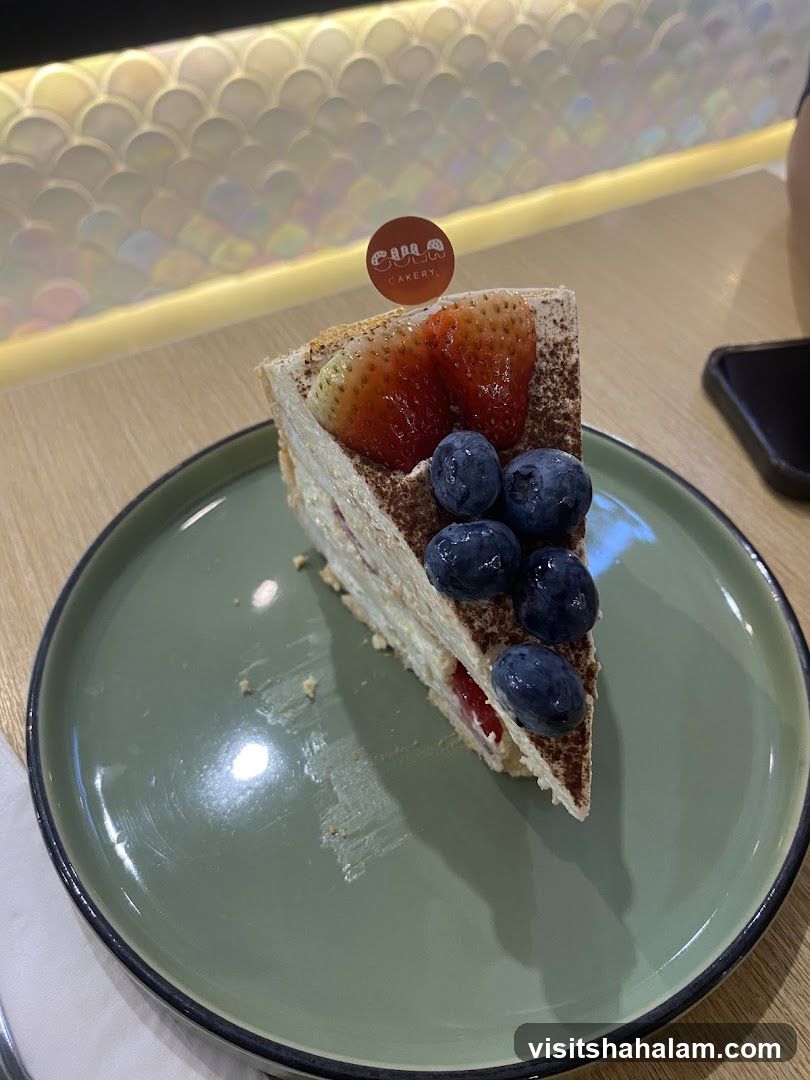 Slice of Cake with Berries