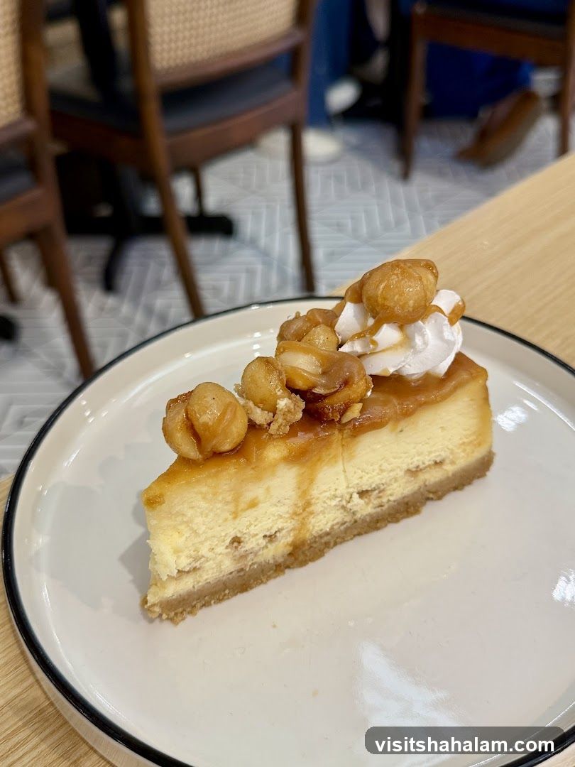 Caramel Macadamia Cheesecake