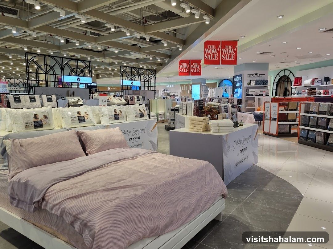 Department Store Bedding Section