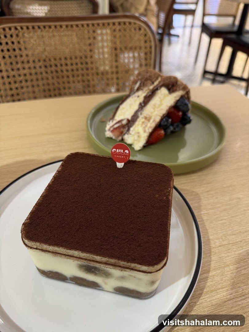 Desserts on a table