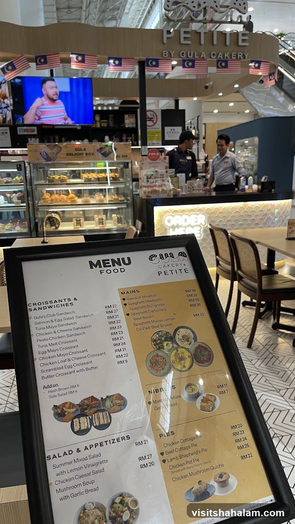 Petite by Gula Cakery Food Menu