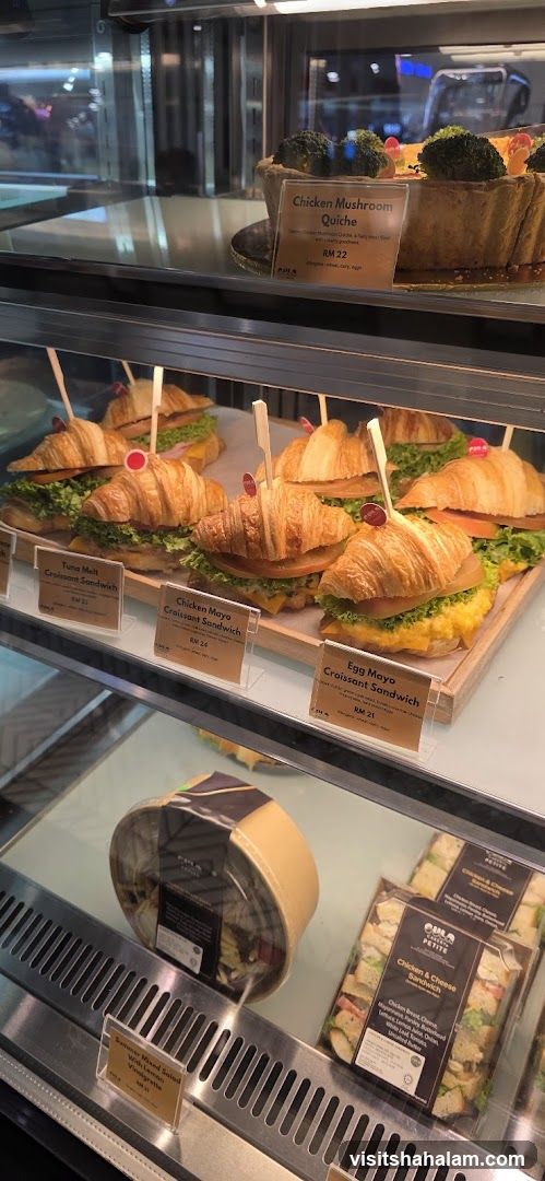 Pastries and Sandwiches Display