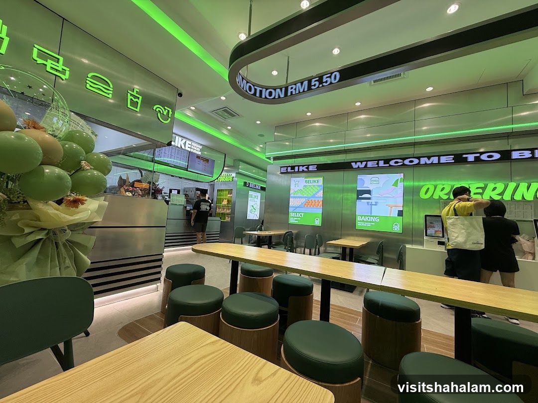 Modern Burger Restaurant Interior