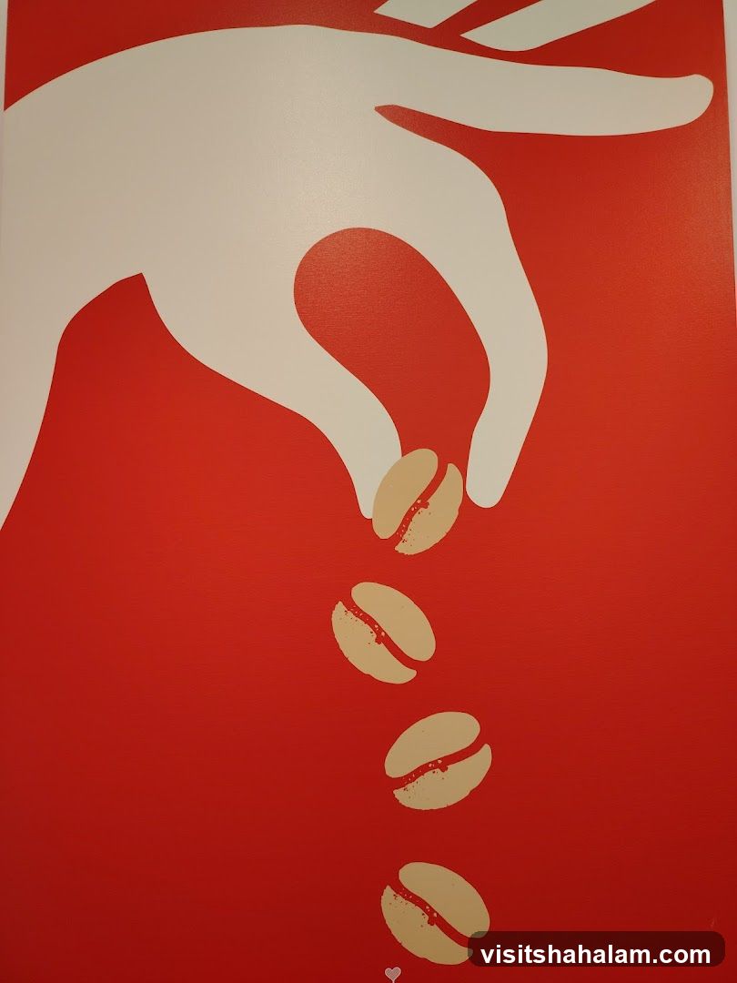 Coffee Beans Falling
