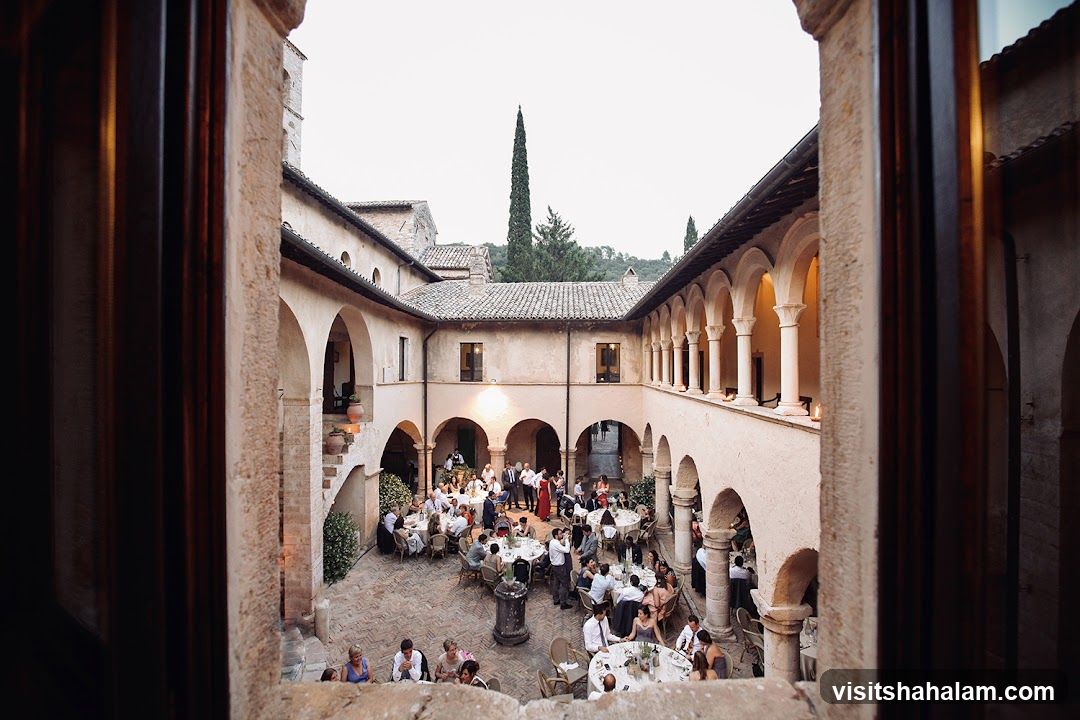 Courtyard Wedding Reception