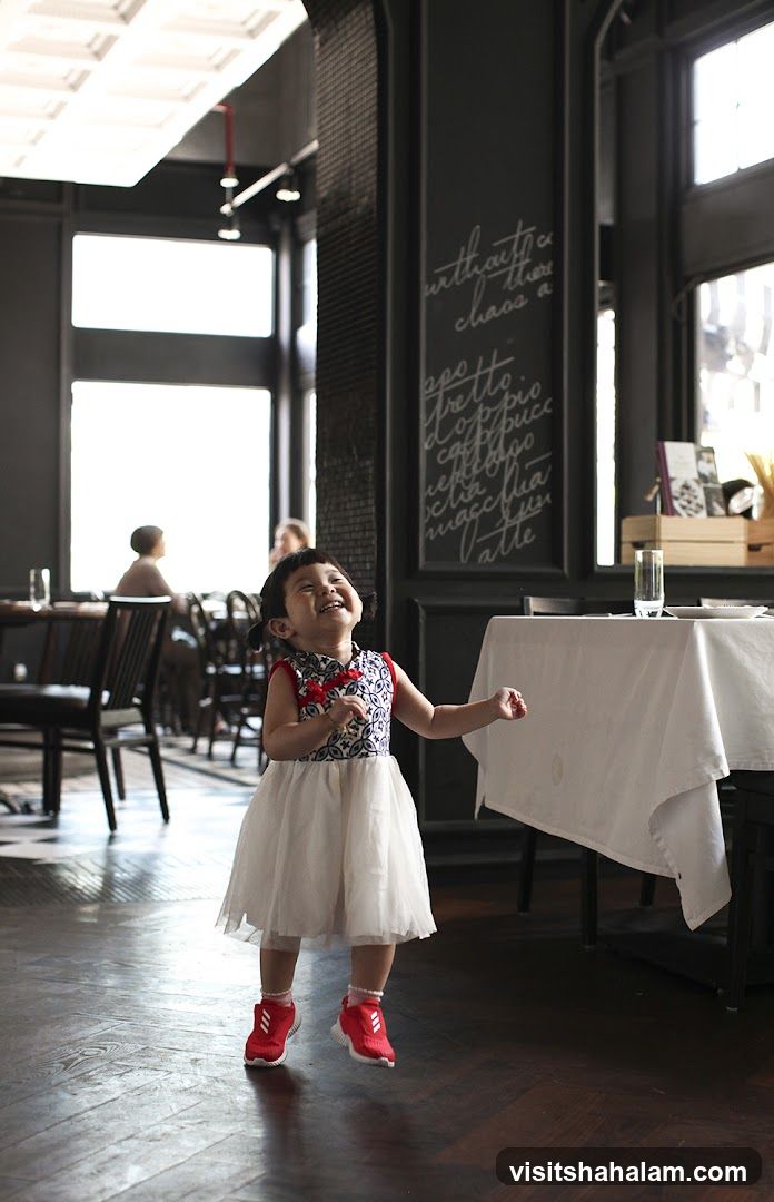 Child in a restaurant