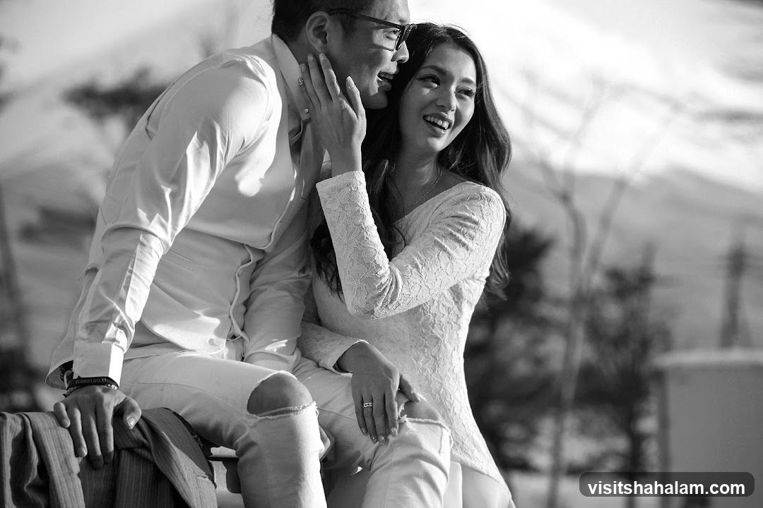 Couple posing for a photo