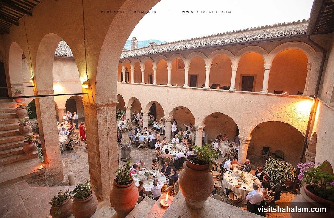 Courtyard Wedding Reception