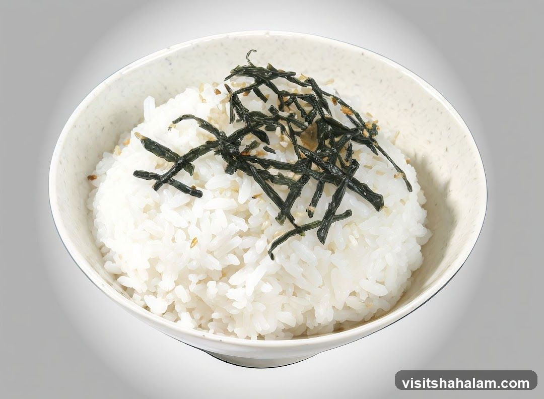 Bowl of Rice with Seaweed