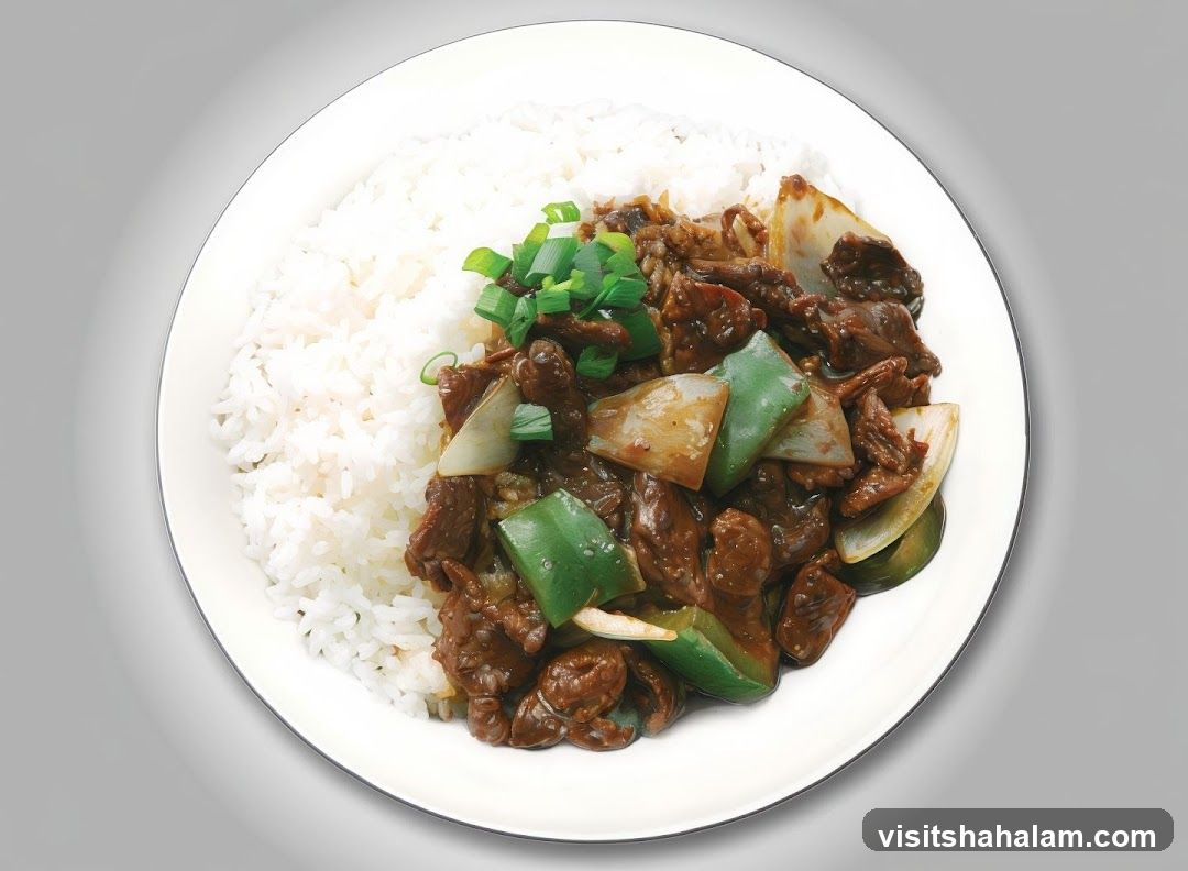 Beef and Pepper Stir-fry with Rice