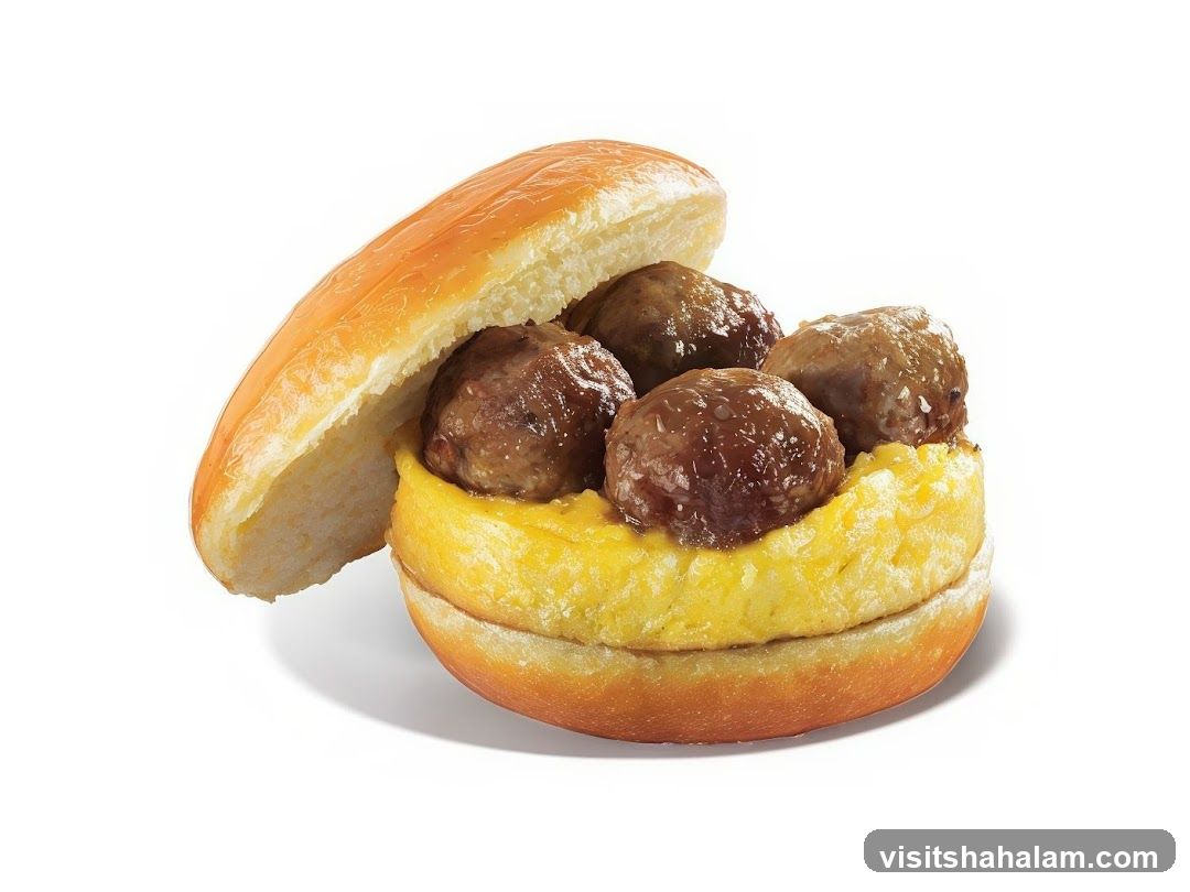 Meatball and Polenta Sandwich