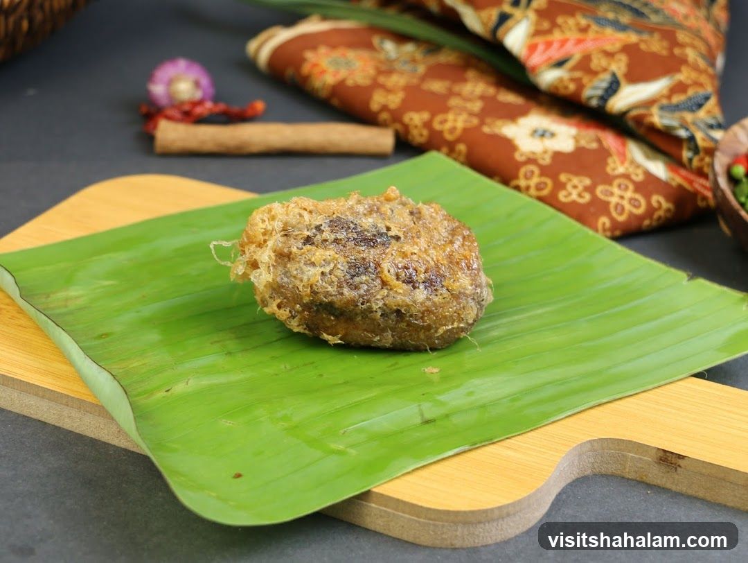 Fried Food on Banana Leaf