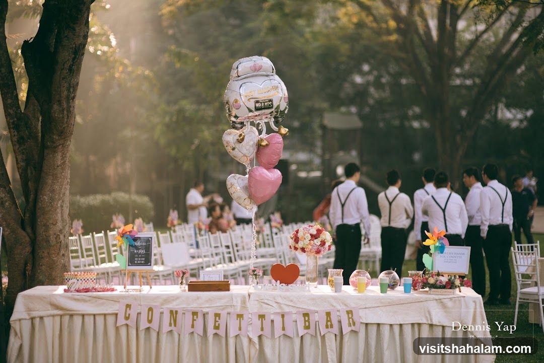 Wedding Confetti Bar Setup