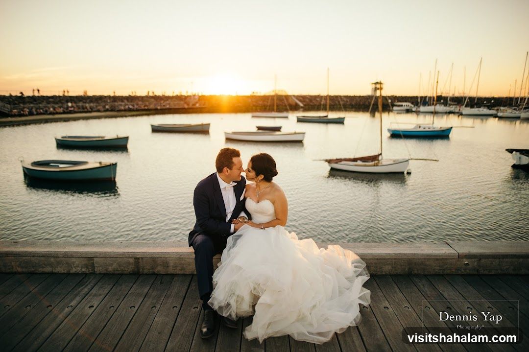 Wedding Couple by the Water