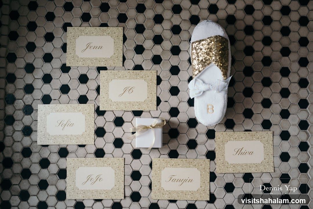 Place Cards and Slipper