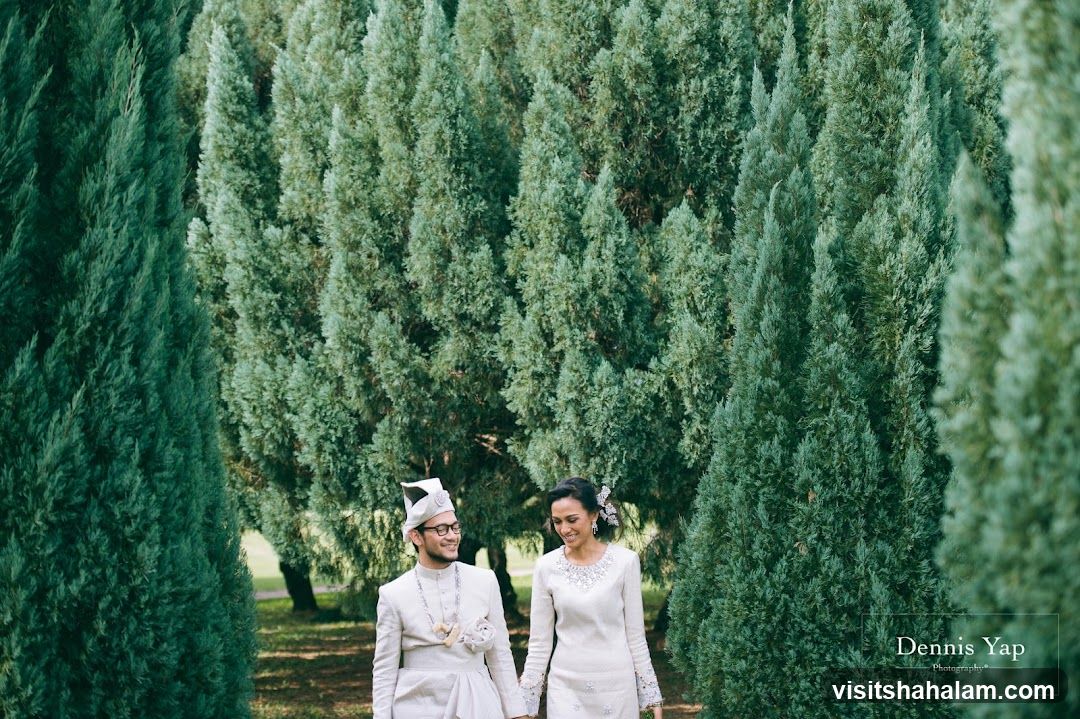 Wedding Couple in a Garden