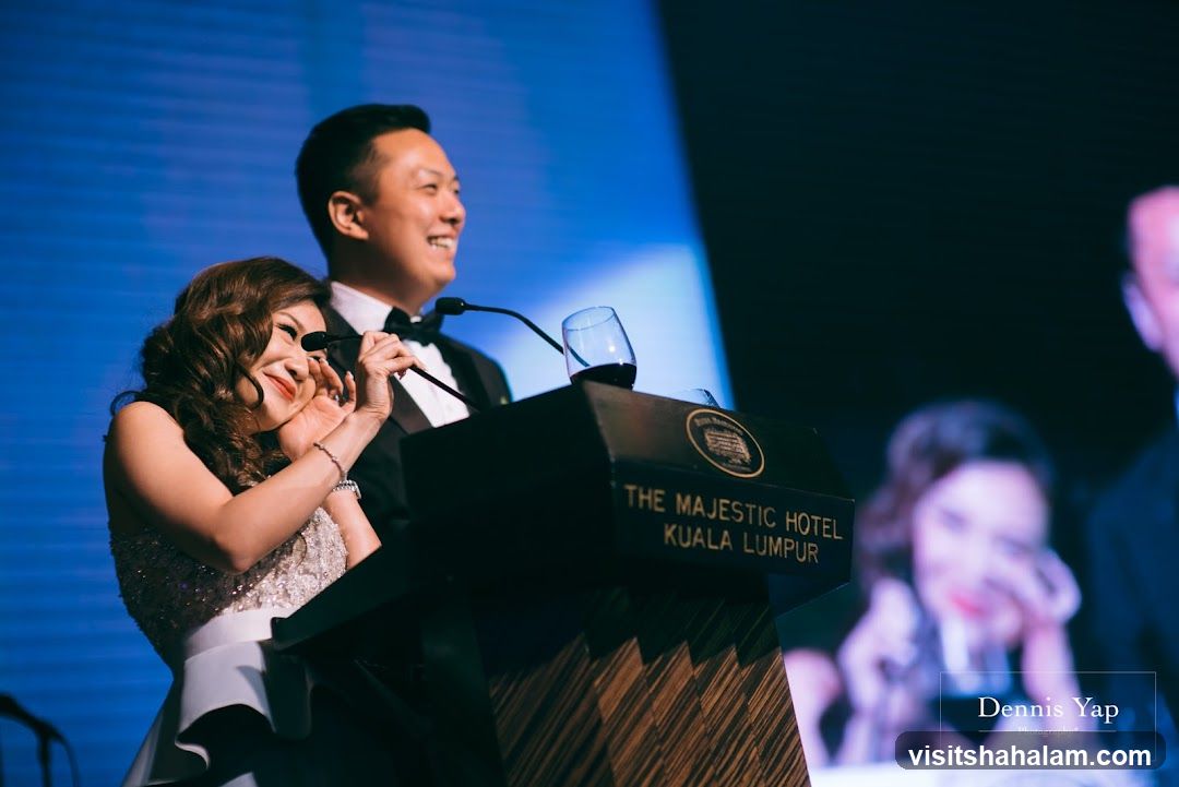 Couple at Podium