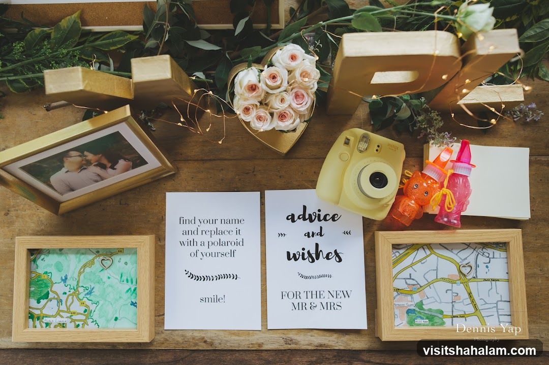 Wedding Guest Book Setup