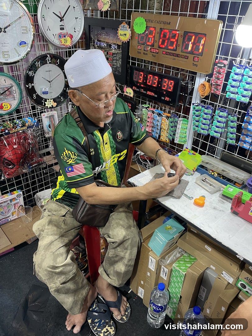 Man in a shop