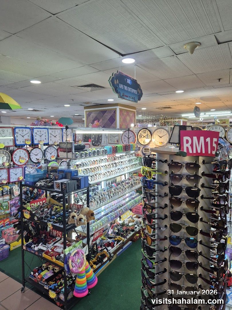 Store Interior with Watches, Sunglasses, and Toys