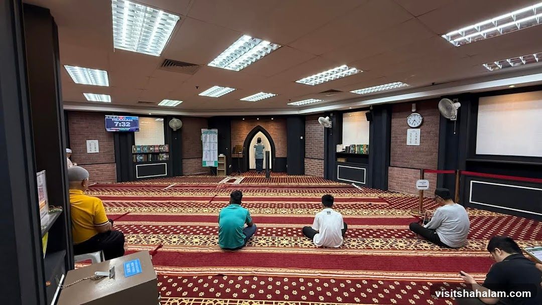 People praying in a mosque